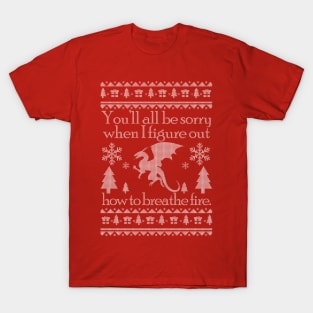 DRAGON Ugly Sweater for Christmas T-Shirt